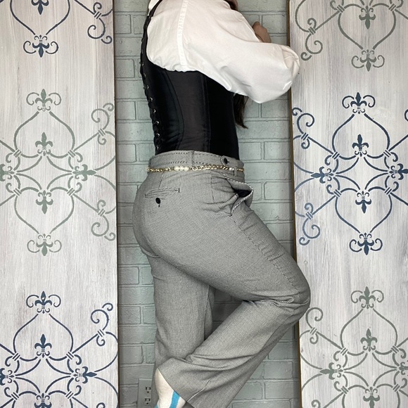 Retro Houndstooth “Sloane” Pants by Liz Claiborne Size 10 - Picture 3 of 11
